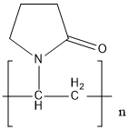 Polyvinylpyrrolidone (PVP) chemical structure